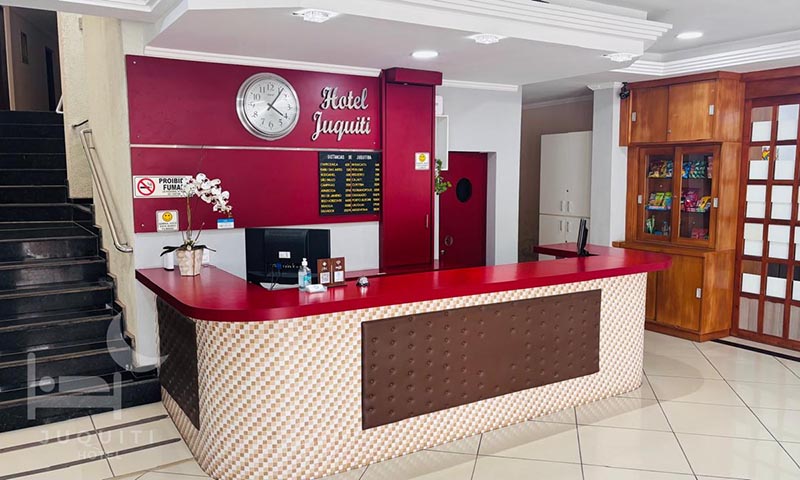Sobre nós Hotel Juquiti recepção